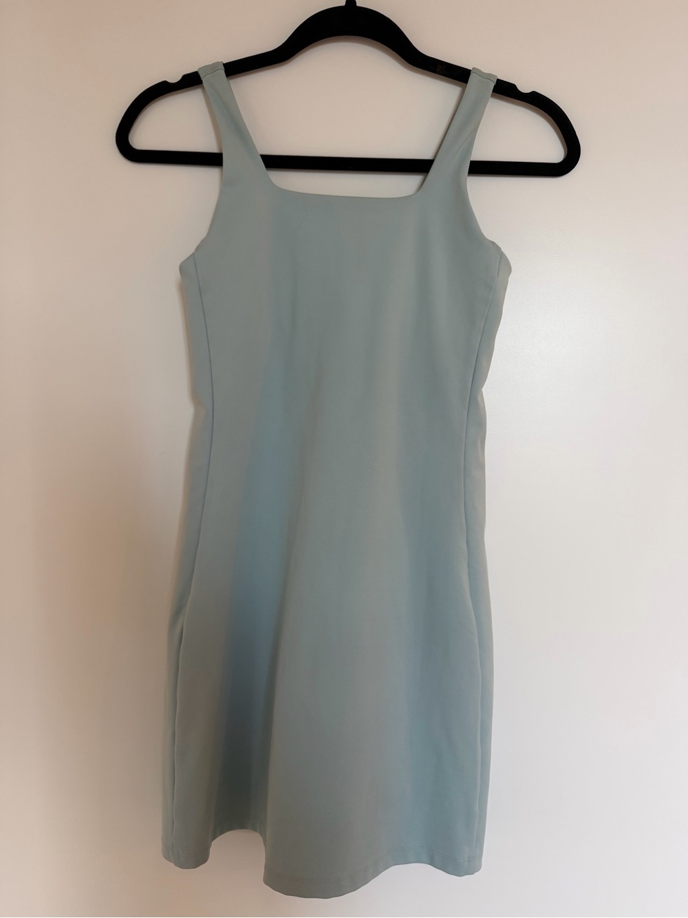 Girlfriend Collective Light Blue Exercise Dress w/ Built-In Shorts + Pockets XS